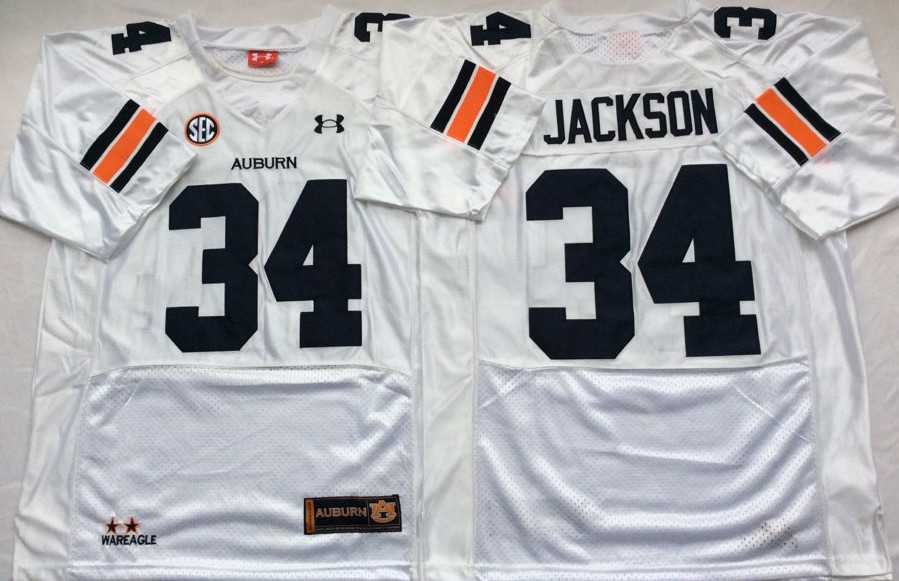 Auburn Tigers 34 Bo Jackson White College Football Jersey,We sell and wholesale Auburn Tigers 34 Bo Jackson White College Football Jersey on line form chian!